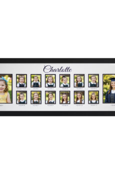 Double Deluxe School Photo Frame - Personalised